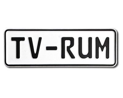 Decoration plate TV-rum 260 mm